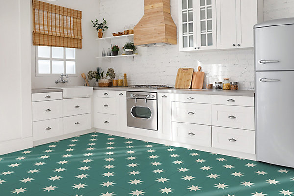 Carreaux vinyle Tulup 30x30 cm étoile à huit dimensions 9 pcs
