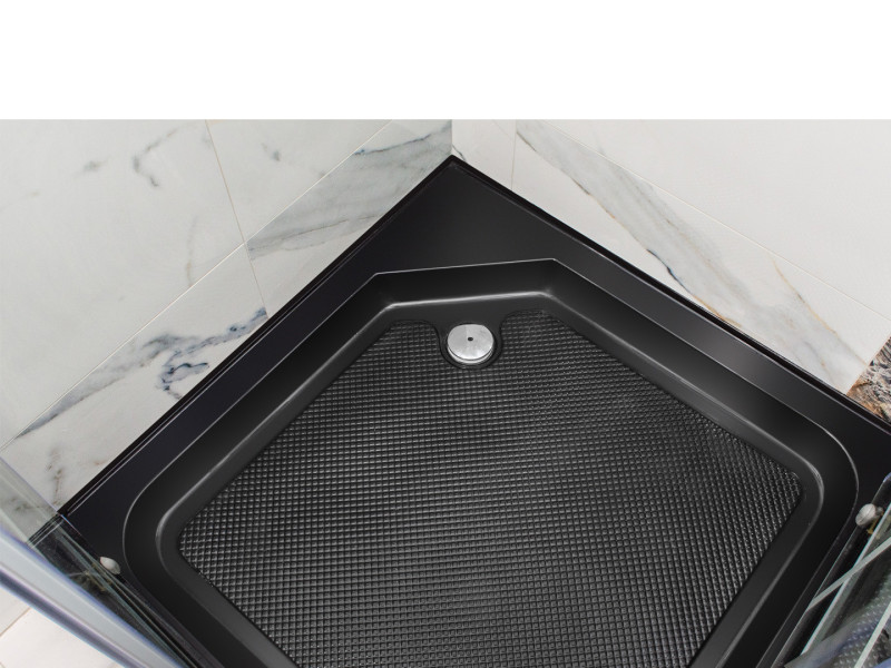 Brodzik czarny 90x90 kwadratowy 13,5 do mona 90
