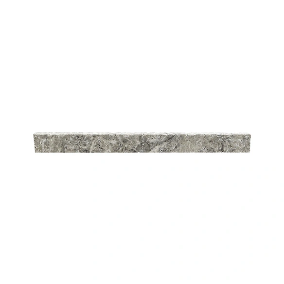 Sockelleiste »Mudra Grey«, LxBxH: 40,6 x 1,2 x 6 cm, Travertin, grau/beige