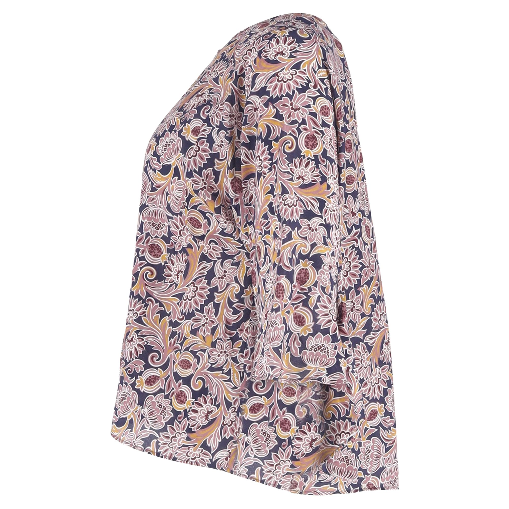 Max Mara Preloved Weekend Printed Blouse in Multicolor Silk