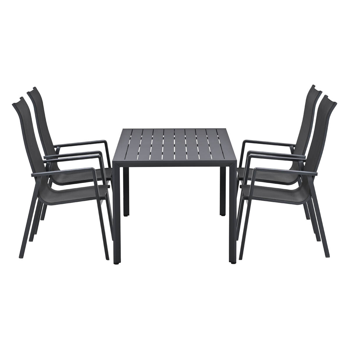 Garden Impressions Tuinset Siena 5-delig - Kasper tuintafel 160x84 cm