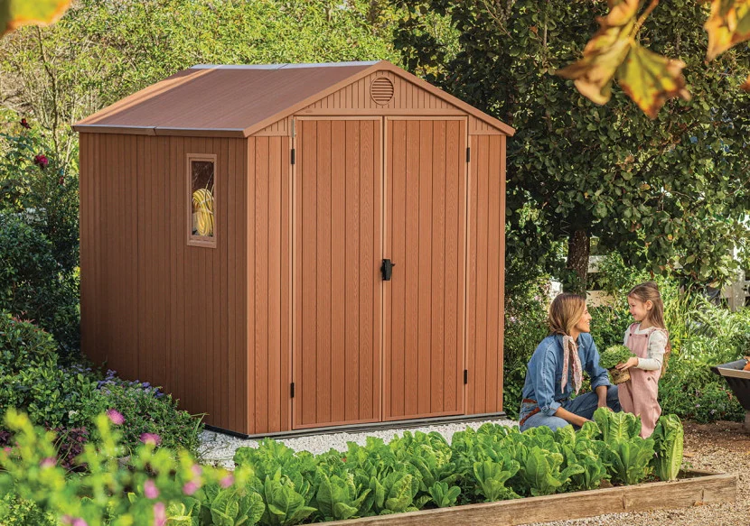 Domek ogrodowy, narzędziowy Darwin 6x8 - brown