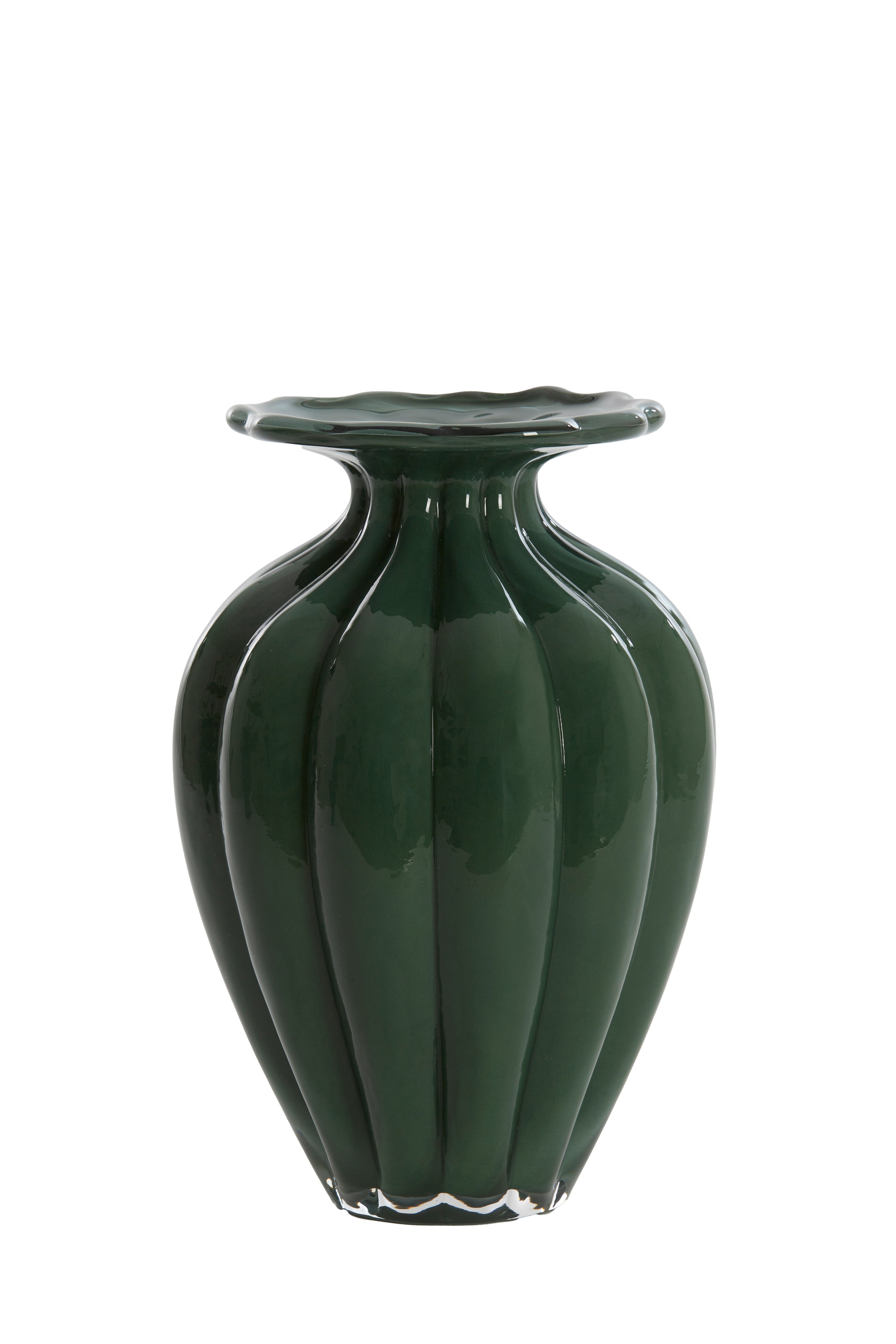 Light & Living vaas ZOFIO - Ø21x31cm - groen