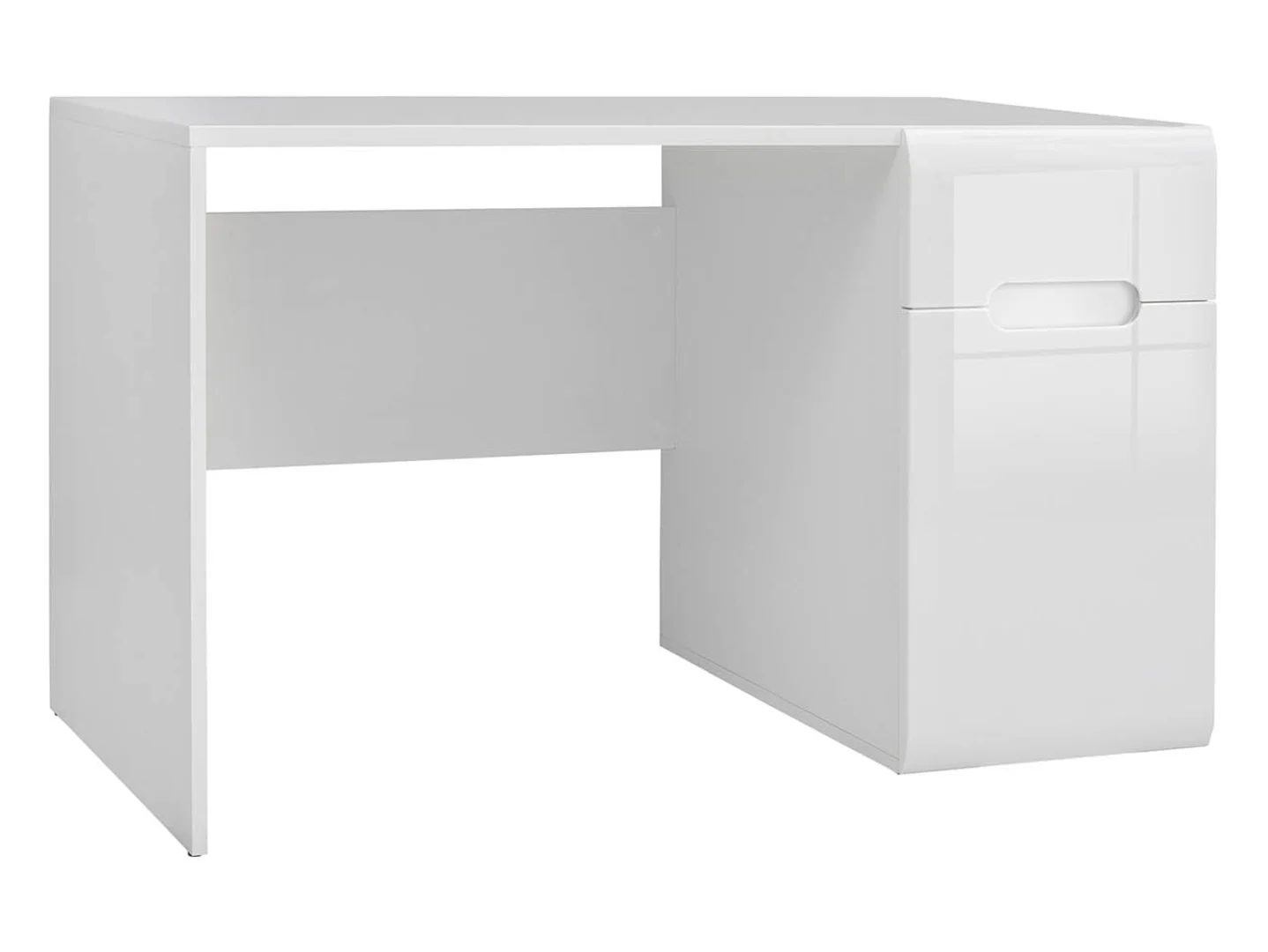 Biurko Azteca Trio 120 cm z drzwiami i szufladami biały