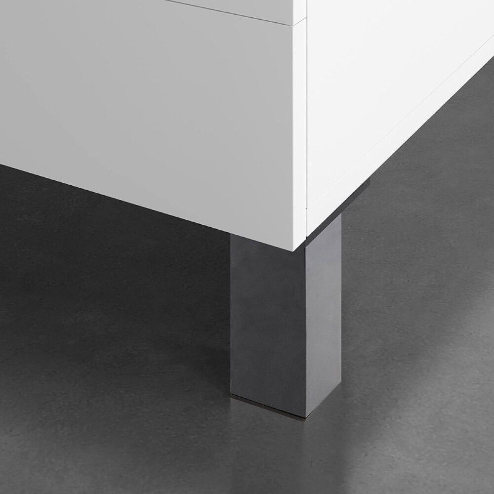 MØBELBEN REI ABS-PLAST 40X40X100MM SVART