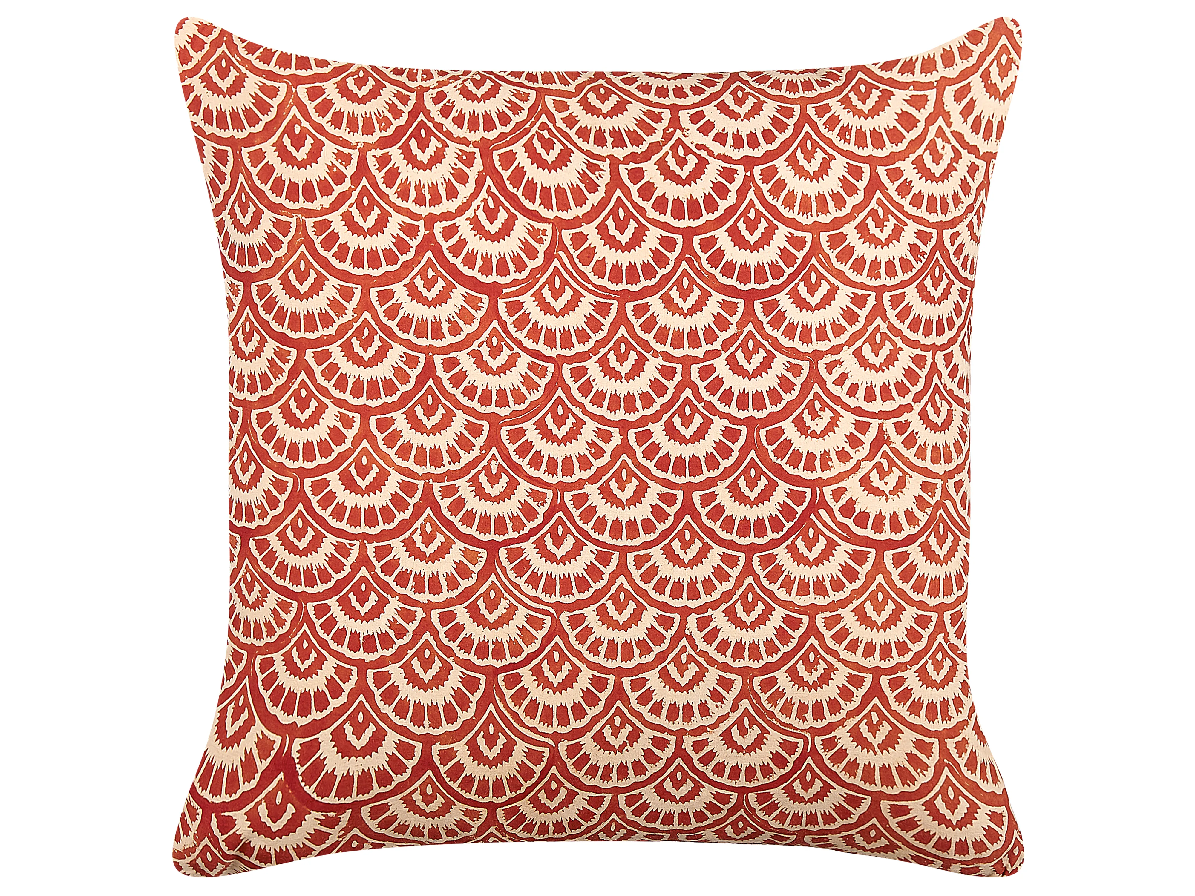 Throw Cushion RHUS Cotton 45 x 45 cm Red Geometric Pattern
