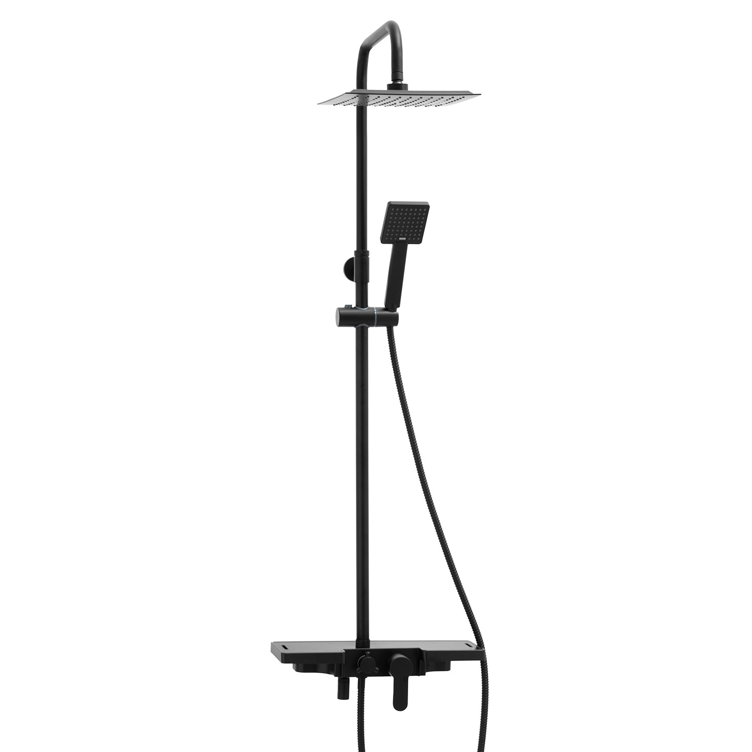 Zestaw prysznicowy OSLO25 Yoka Home z deszczownicą 25 cm czarny