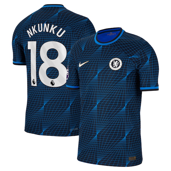 Christopher Nkunku Chelsea Nike 2023/24 Away Match Authentic Player Jersey - Navy