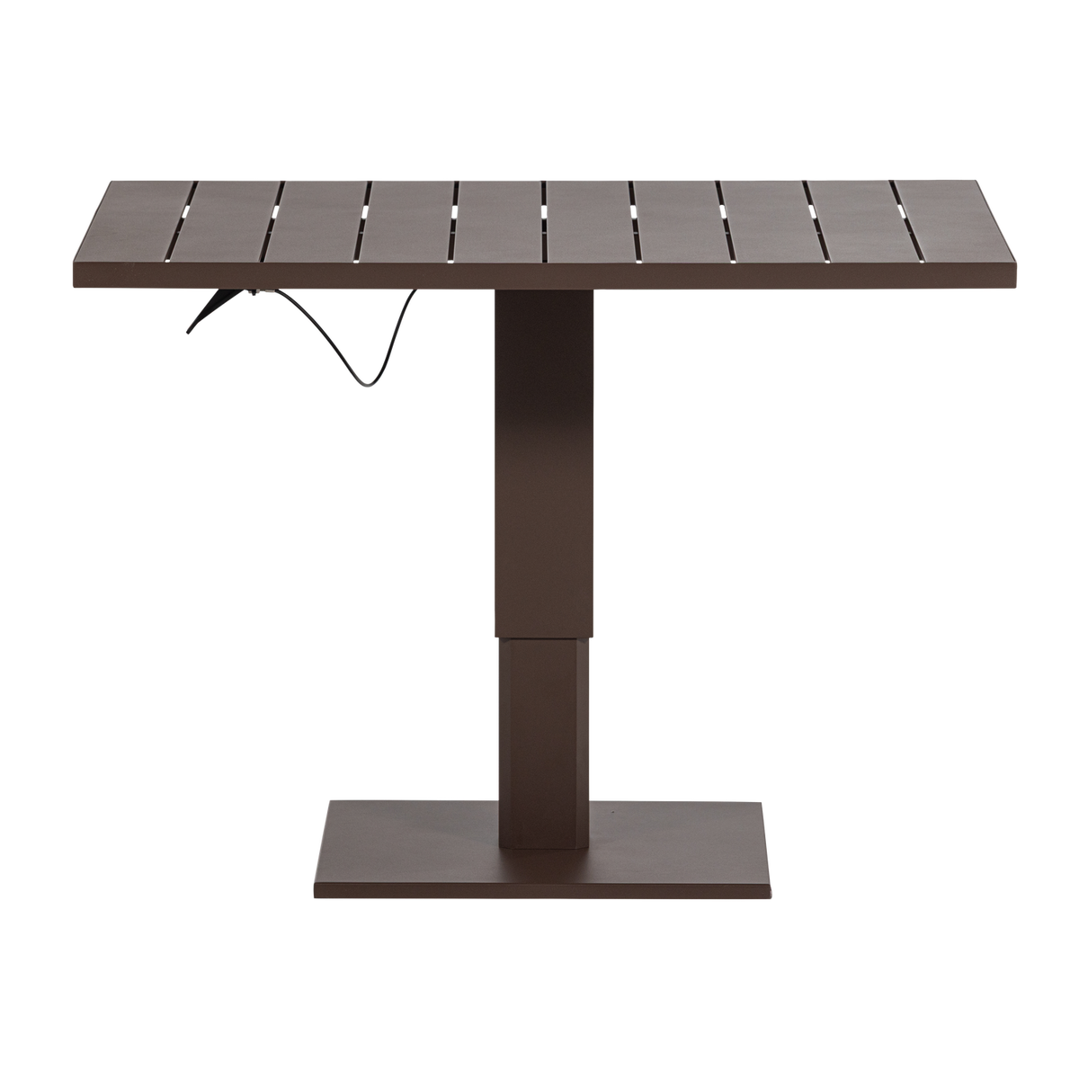 WOOOD tuintafel verstelbaar Tesso - Aluminium - Bruin - 68/45x100x80