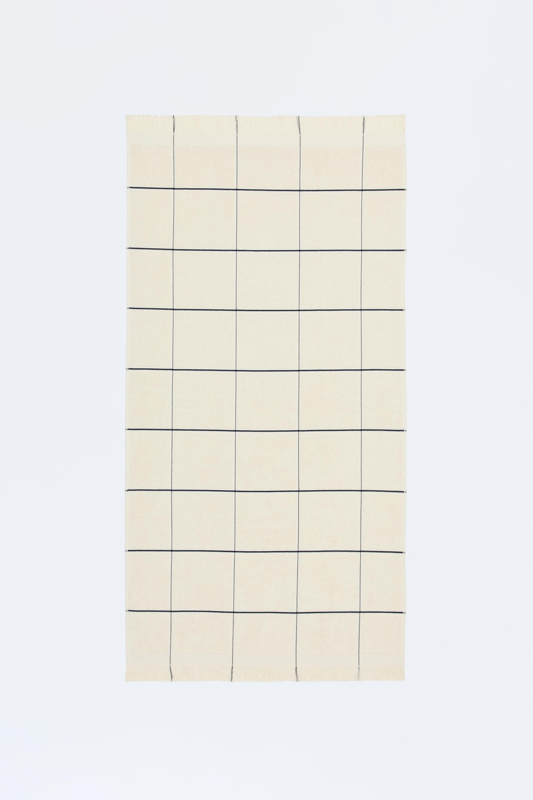 Toalla ducha cuadros 140 x 70 cm