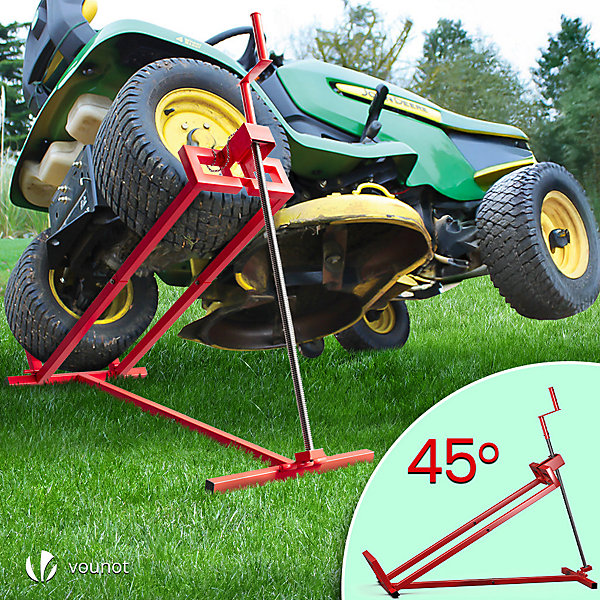 Leve tracteur Tondeuse Supporte 400 kg max Rouge VOUNOT