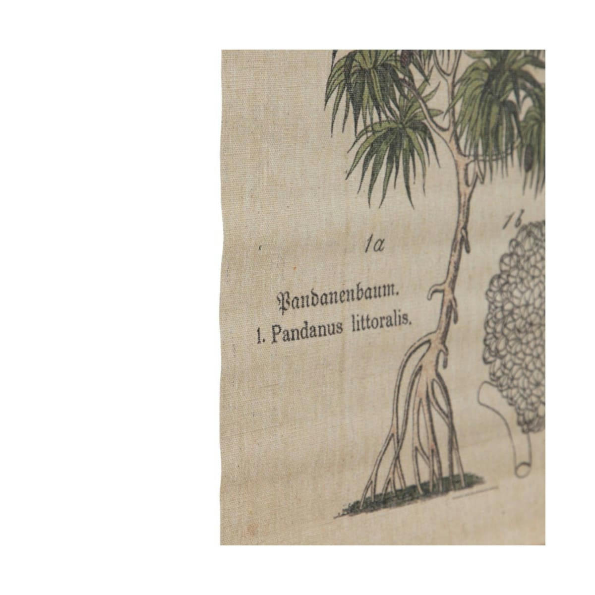 - Décoration murale à suspendre toile botanique palmiers sur baguettes