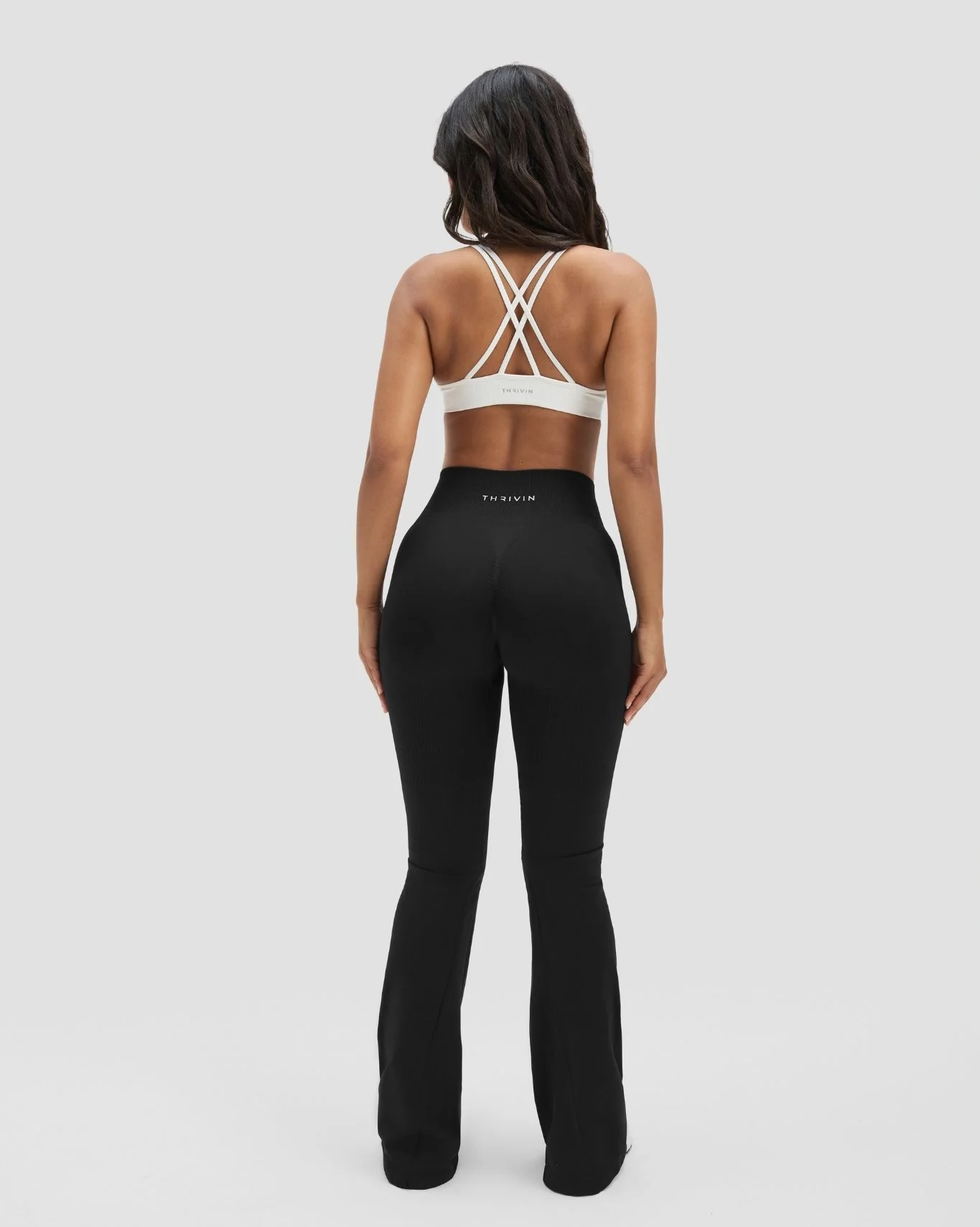 Elevate™ Sculpting High Waist Scrunch Flare | Night Black