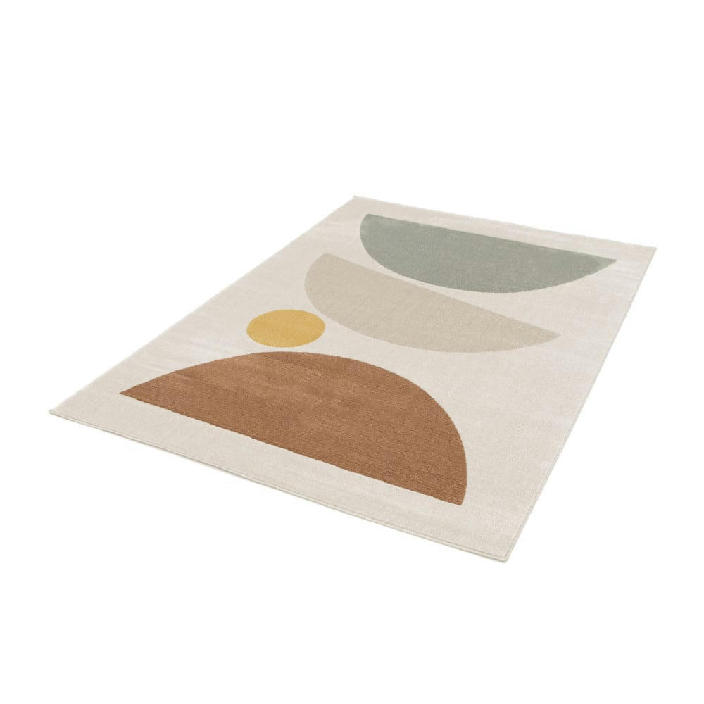 LÉO - Tapis contemporain à motif géométrique multicolore 120x170 cm