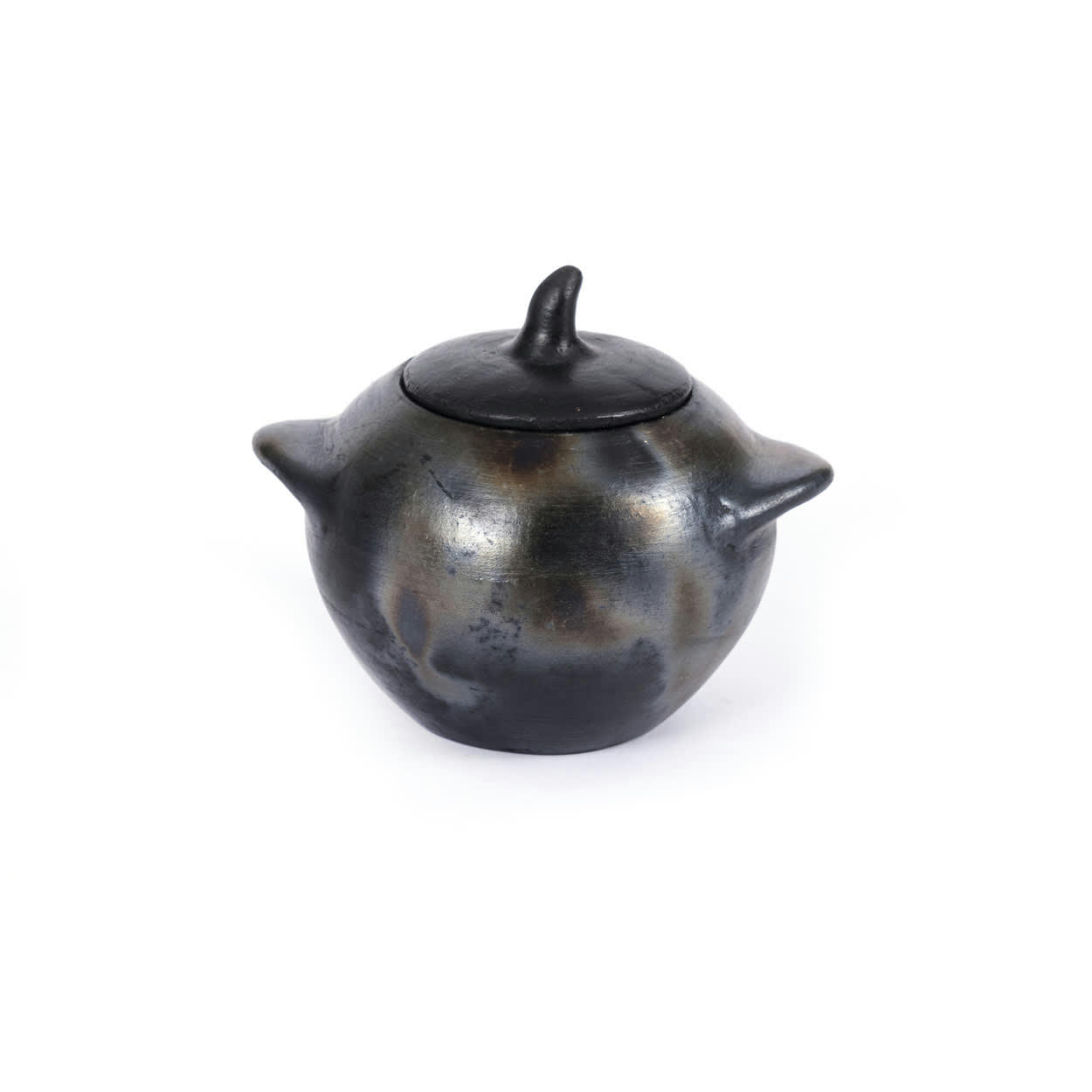 BURNED - Pot en terre cuite noire 11x9