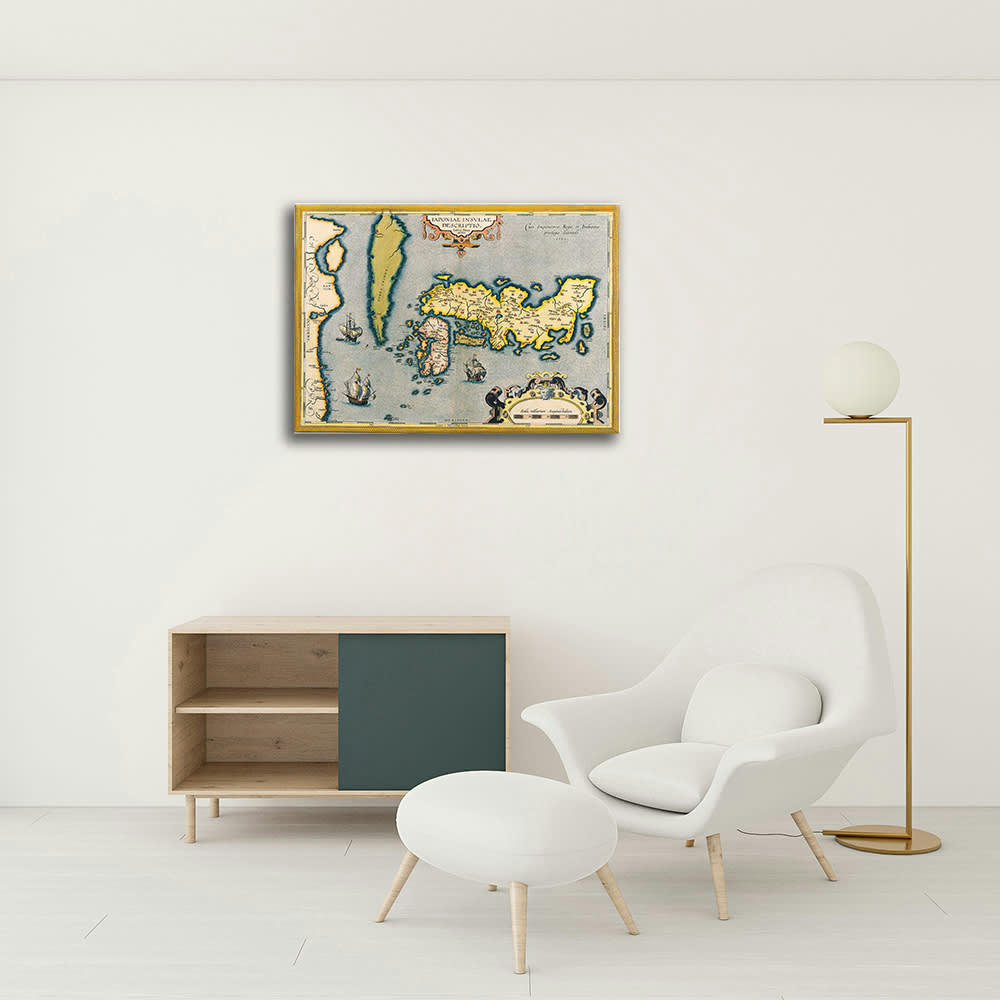 - Tableau - Cartographie - Ancienne Carte No. 40 80x100cm