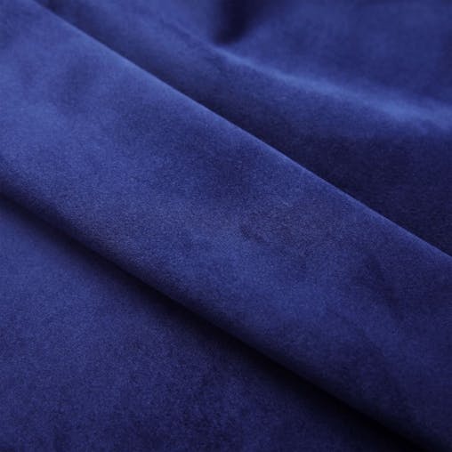 NNEVL Blackout Curtain with Metal Rings Velvet Dark Blue 290x245 cm
