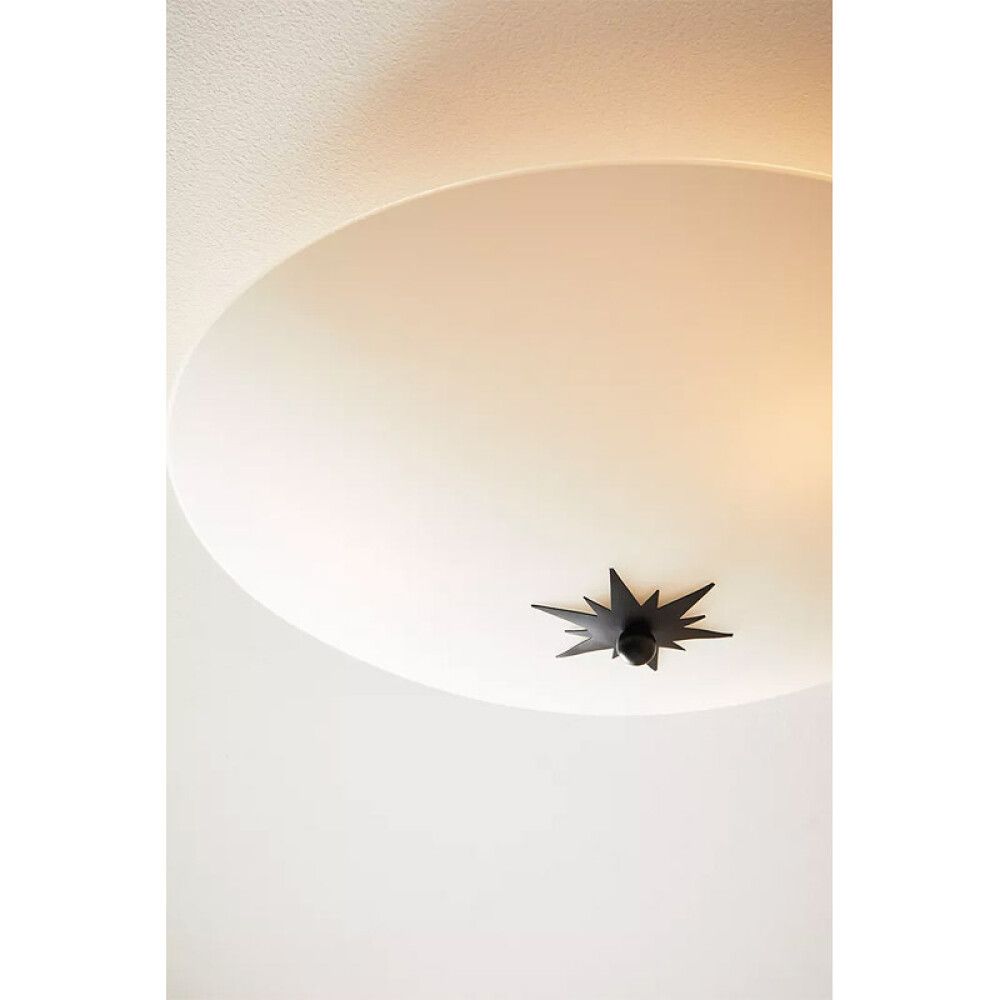 PLAFOND MARKSLÖJD ROSE 43CM HVIT/SVART