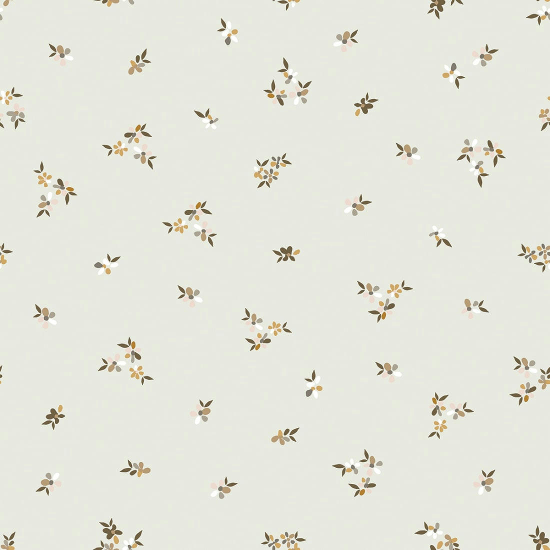 BRAYLYNN - Papier peint floral whisper vert