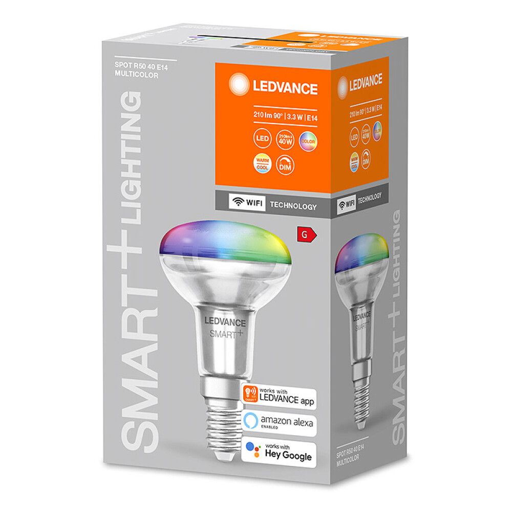 LYSPÆRE LEDVANCE SMART WIFI SPOT R50 RGBW E14 3,3W