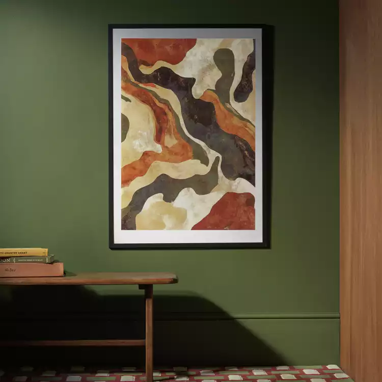 Habitat Ontario Black Wooden Picture Frame - 70X100cm