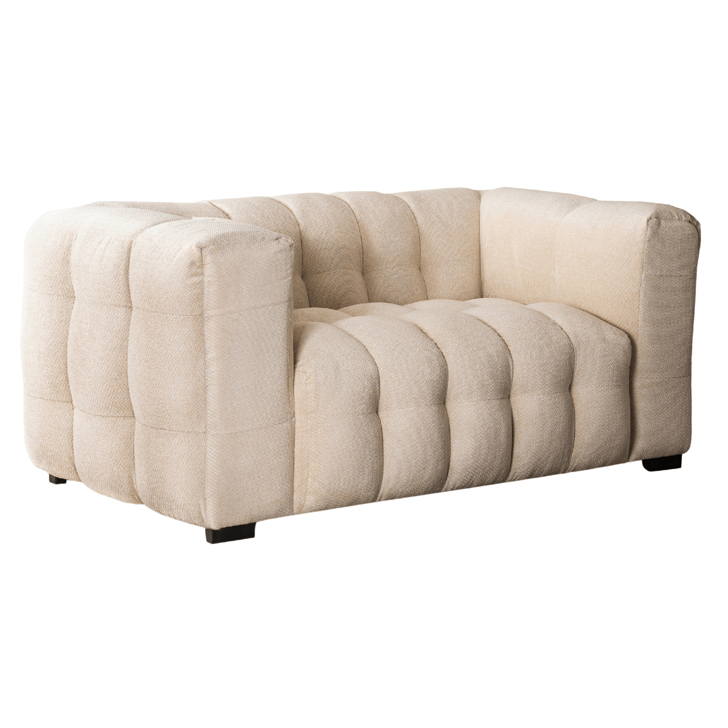 Kanapa Sofa Glamour 2 Osobowa Do Salonu Wygodna Kremowa MODERNO 2S