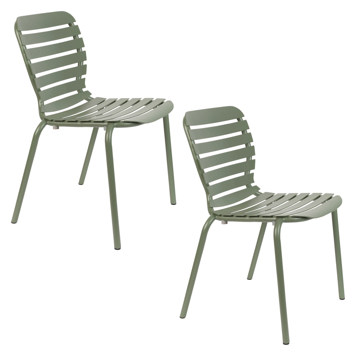 Zuiver Vondel Tuinstoel Groen - Set van 2