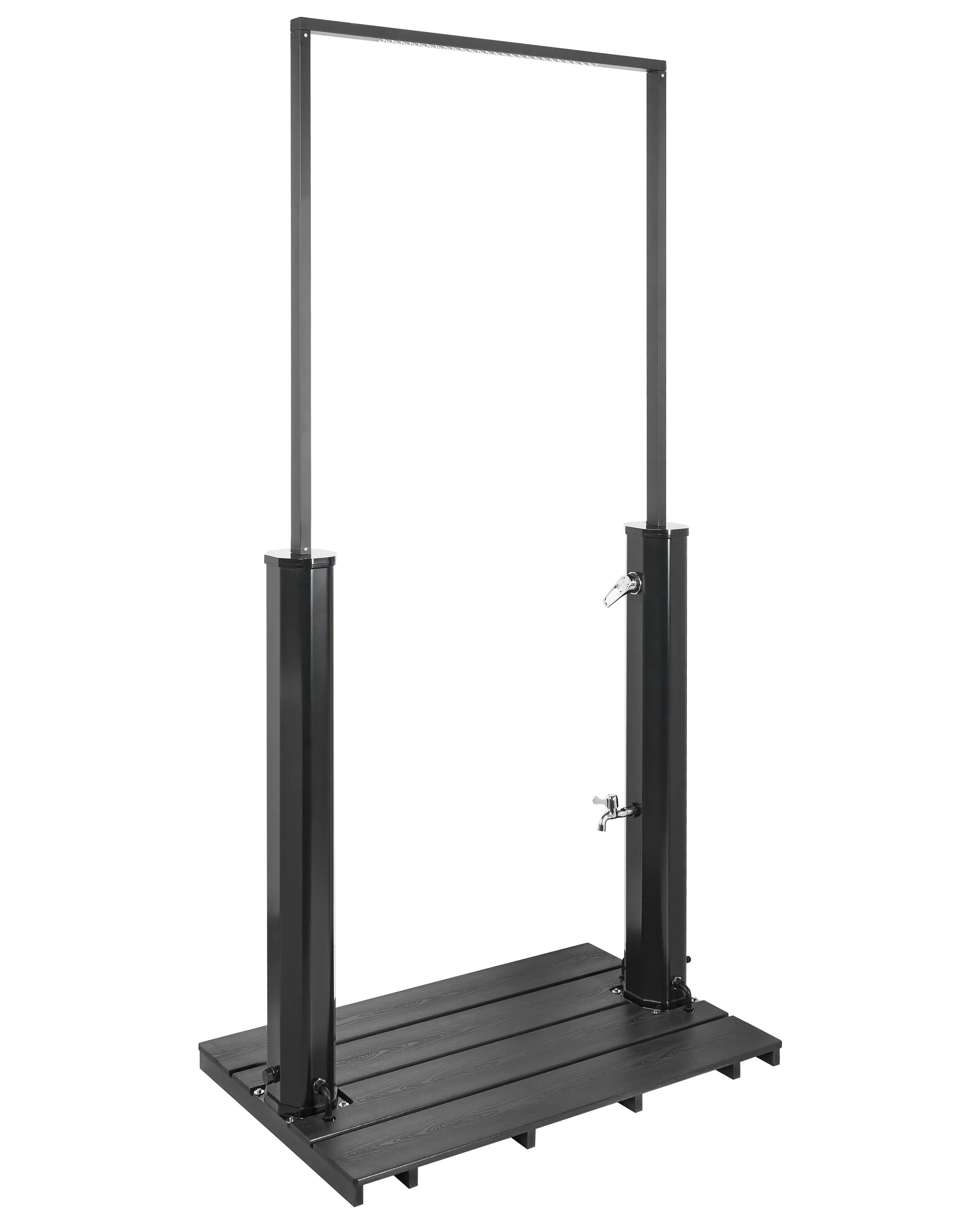Freestanding Outdoor Solar Shower MARACAIBO Black