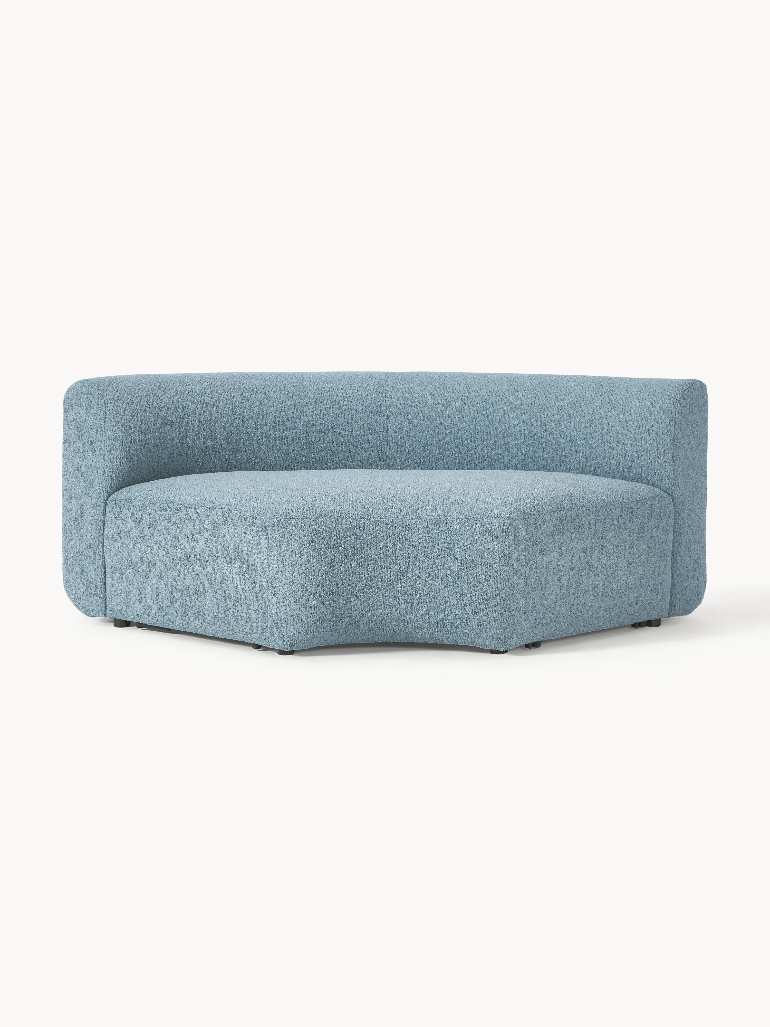 Rundes Bouclé-Eckmodul Sofia
