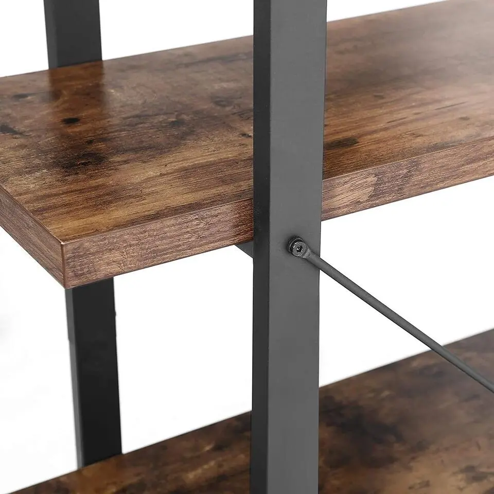 Bobbel Home - Boekenrek - Hout/Metaal - Bruin