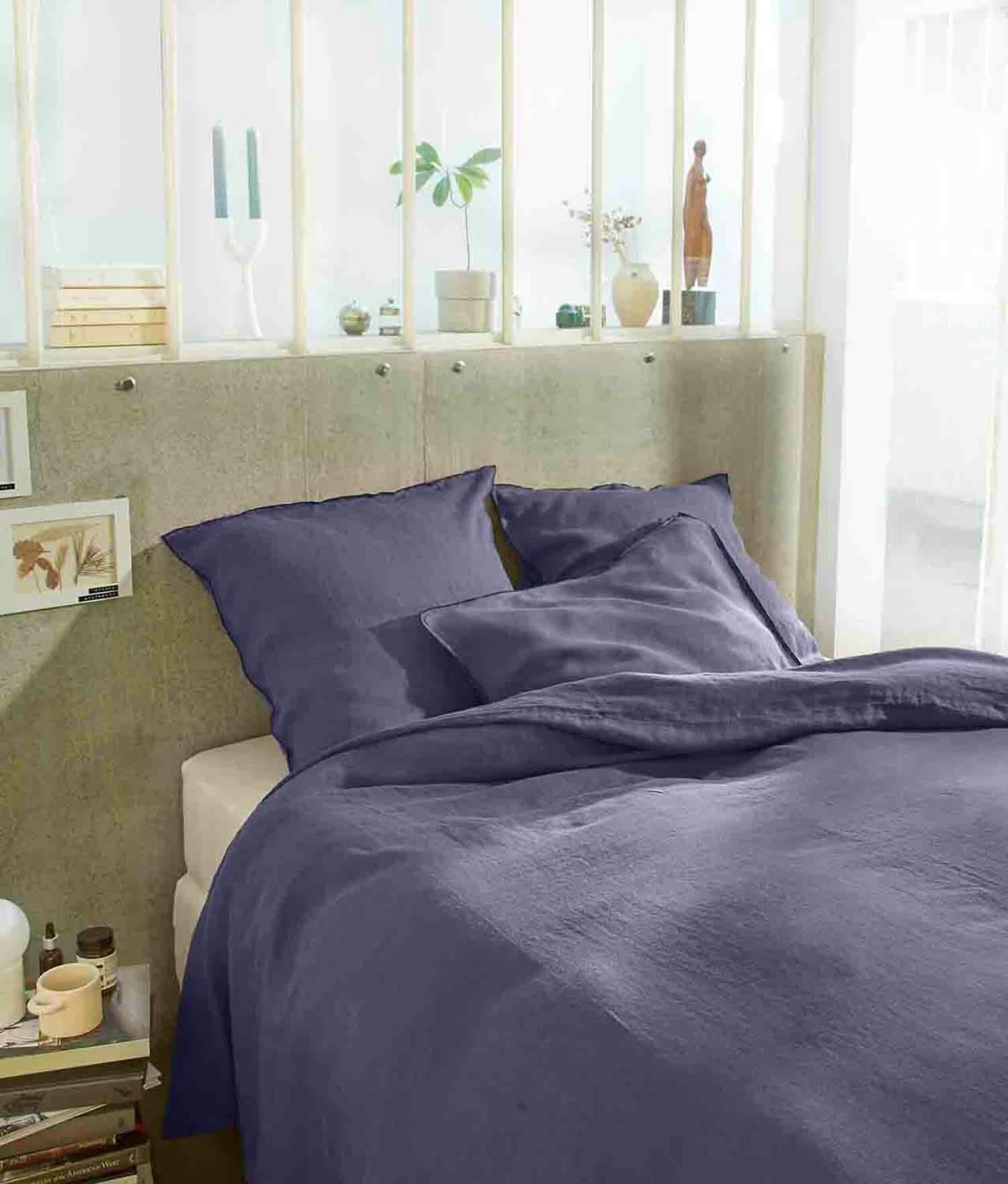 MINERAL - Taie d'oreiller lin lave gris 50x70 cm