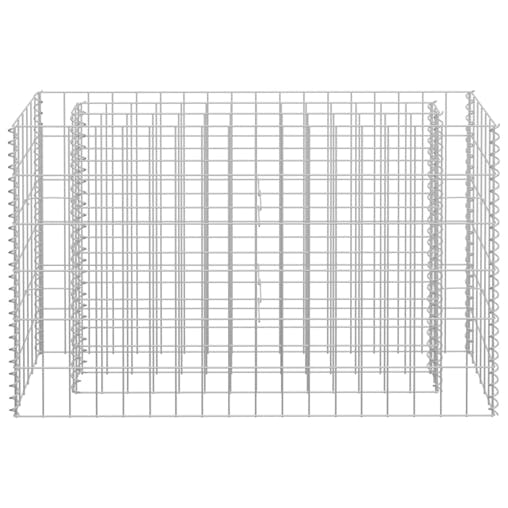 NNEVL Gabion Raised Bed Galvanised Steel 90x30x60 cm