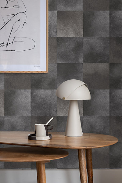 Origin Wallcoverings papier peint motif en peau d'animal gris foncé 53 cm x 10.05 m