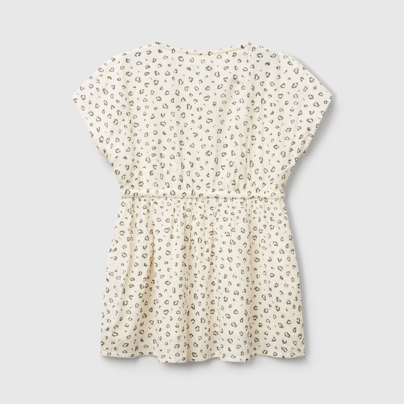 Dress with animal print