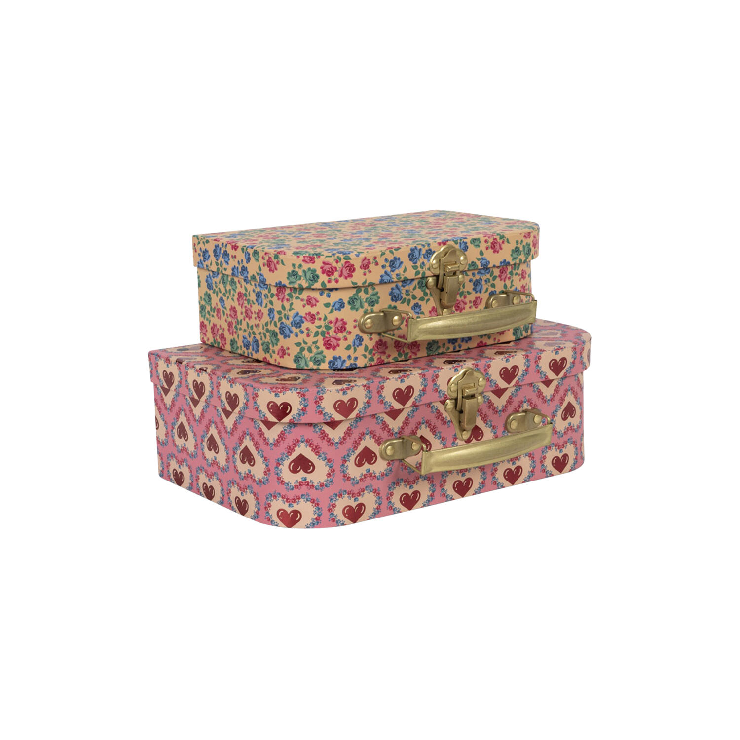 2-pack Suitcase, pink