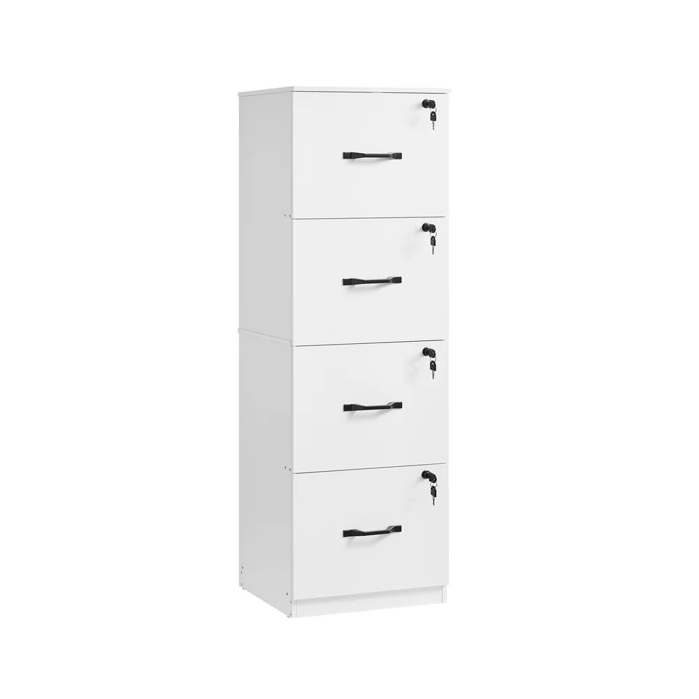 Armoire de rangement polyvalente avec tiroirs verrouillables et support pratique