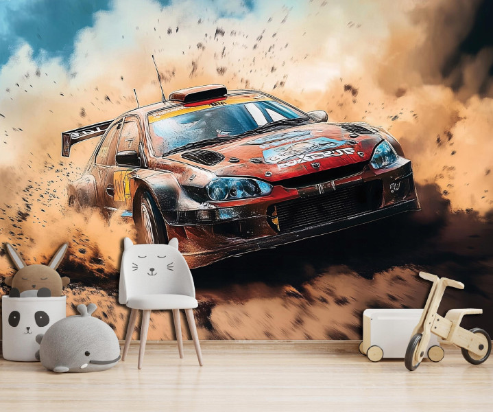 Fototapeta Dla Chłopca Dzieci Auto Samochód Tapeta Flizelina 250X175