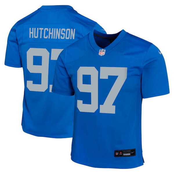 Aidan Hutchinson Detroit Lions Nike Youth Alternate Game Jersey -  Blue