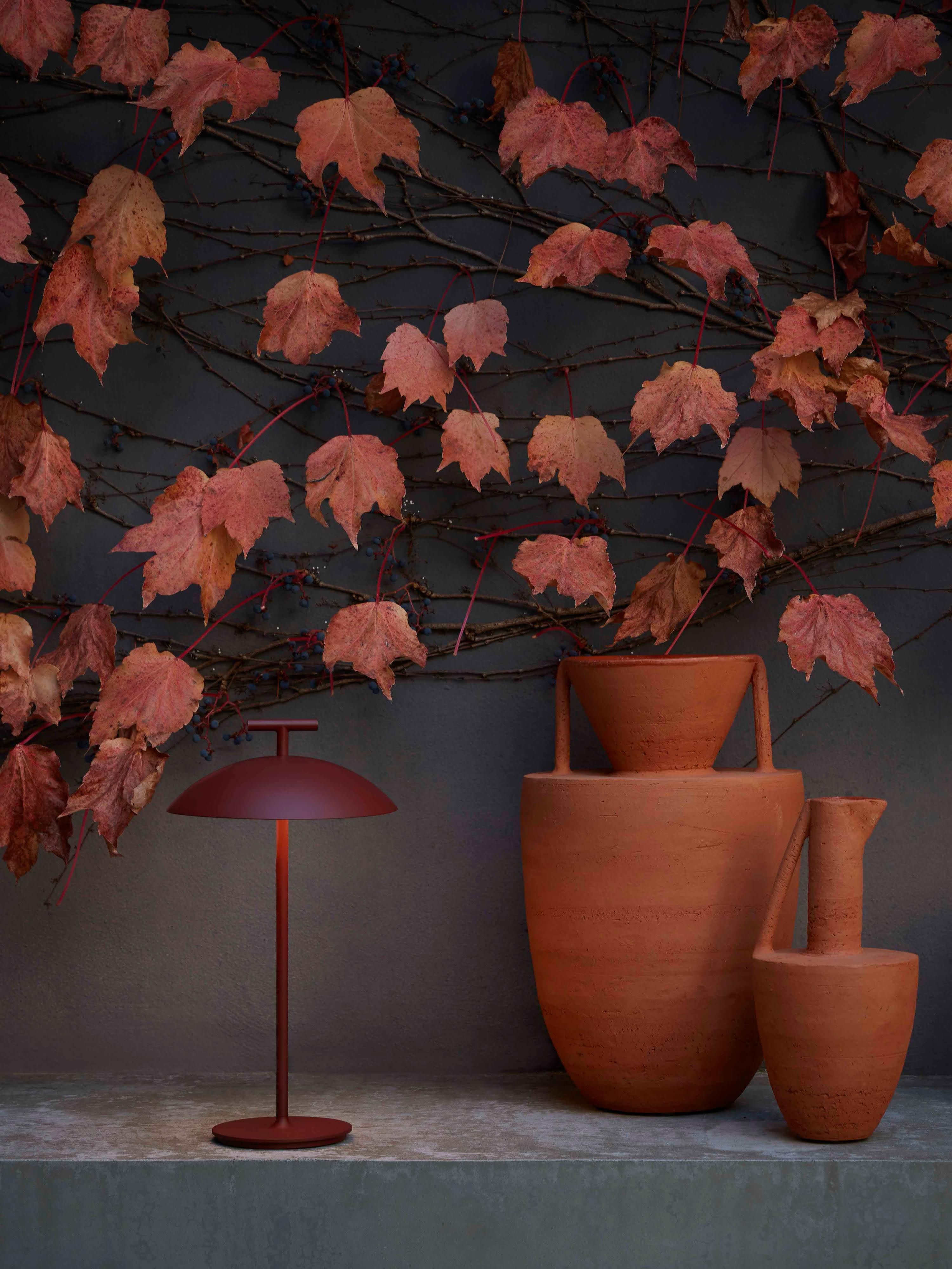 Mobile In & Outdoor LED-Tischlampe Mini Geen-A, dimmbar