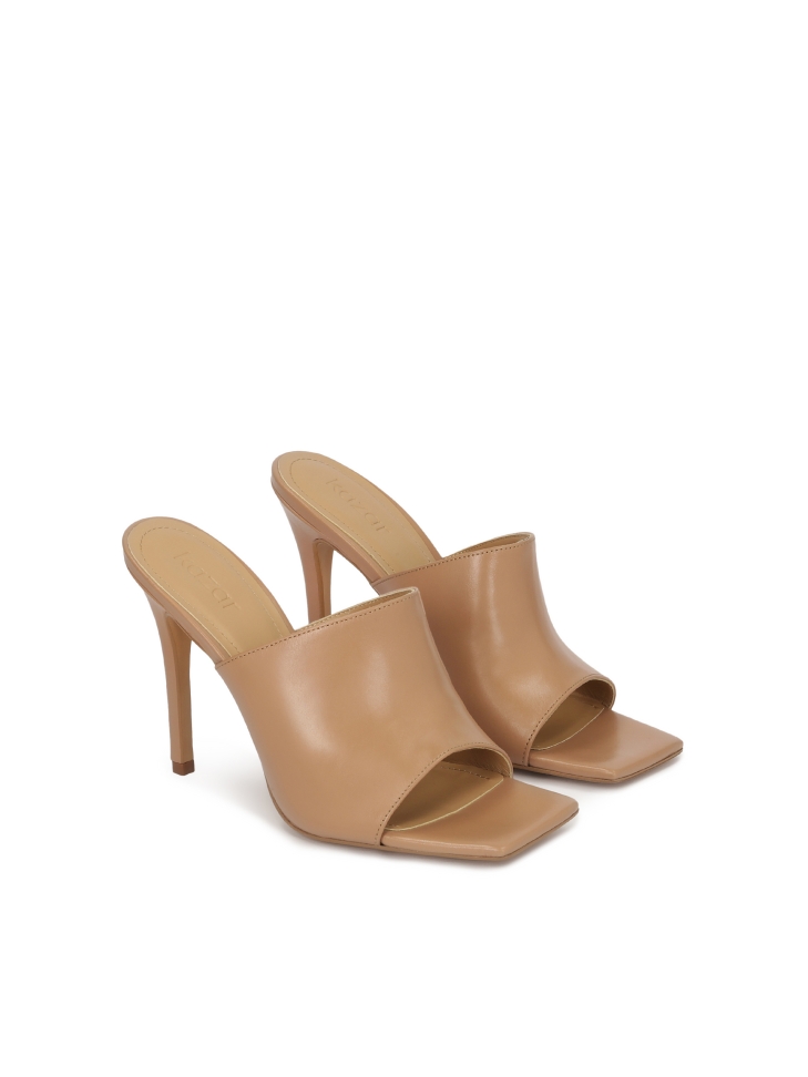 Elegant heeled mules