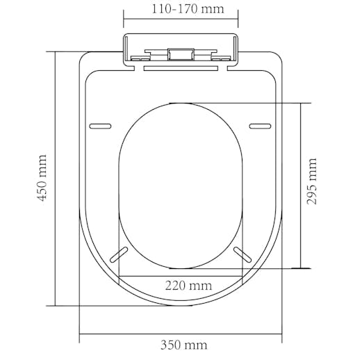 NNEVL White Soft-close Toilet Seat Square