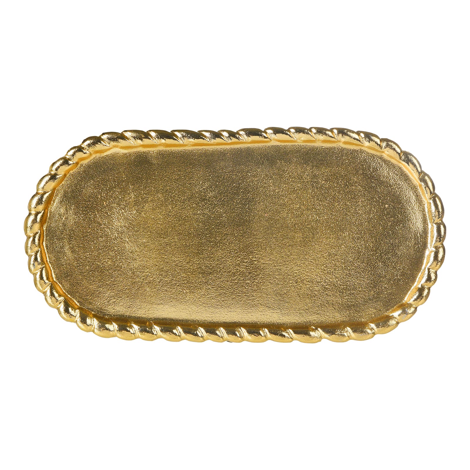 Deko-Tablett Metallknot Gold,L 400 x B 200 x H 15 mm