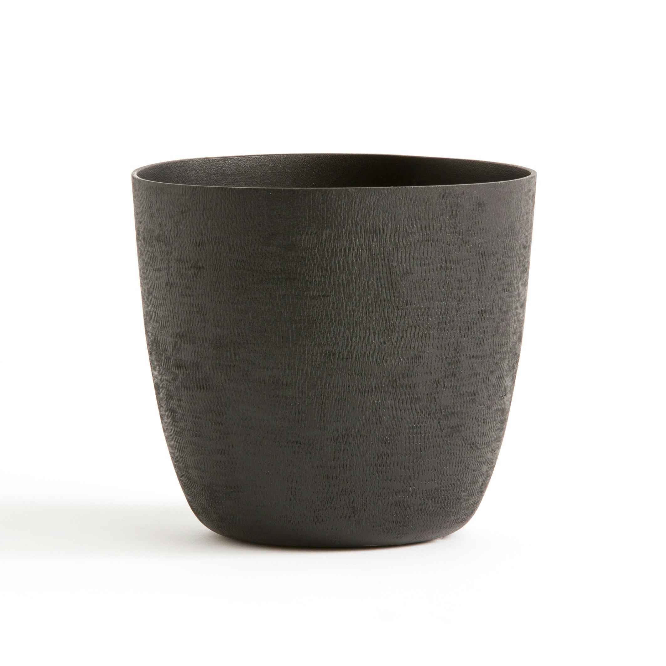 Cache-pot rond en aluminium Ø14 cm, Anaïa