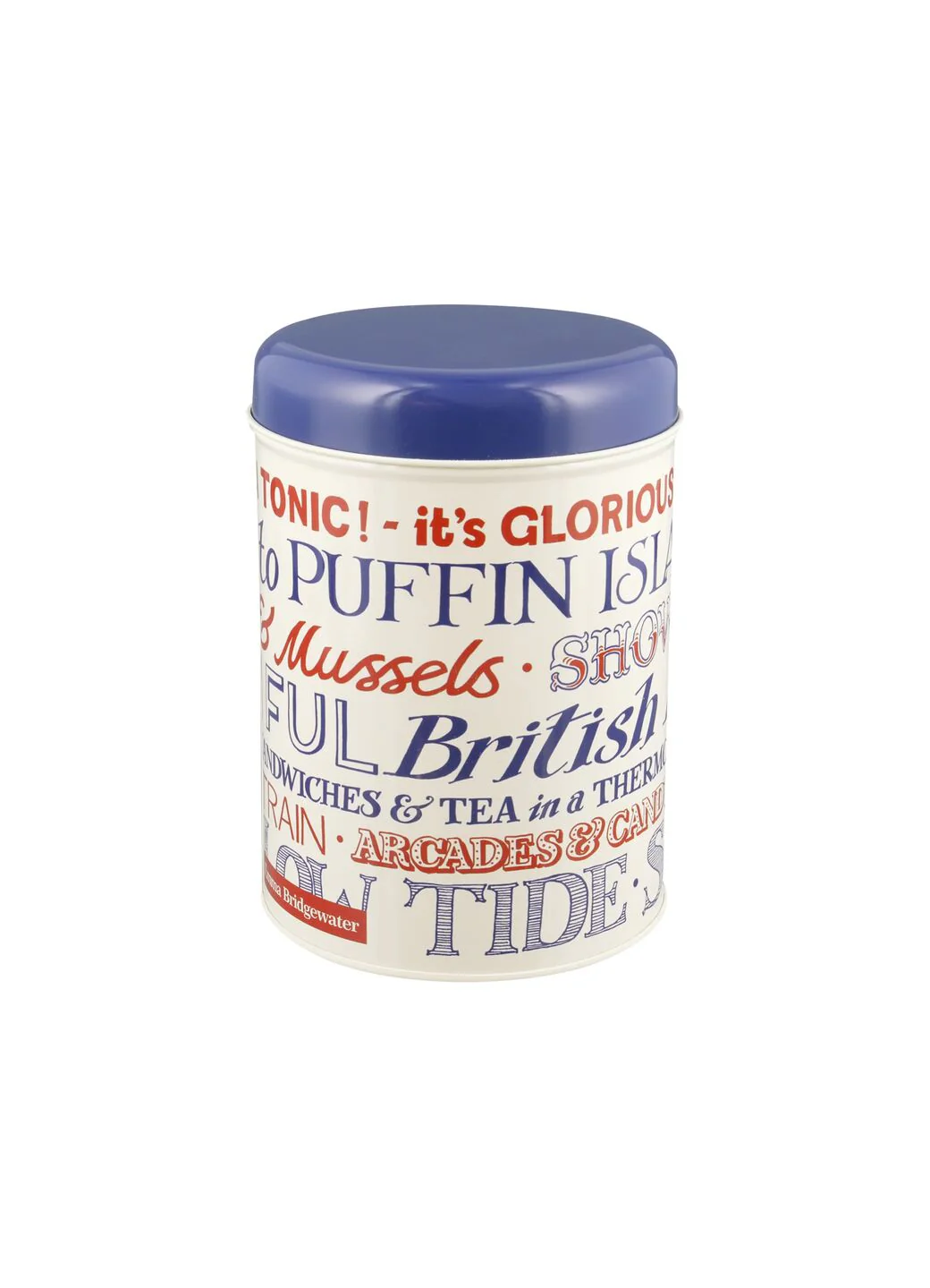 Red & Blue Toast Round Caddy
