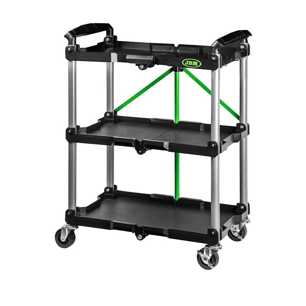 JBM Folding Trolley With 3 Trays