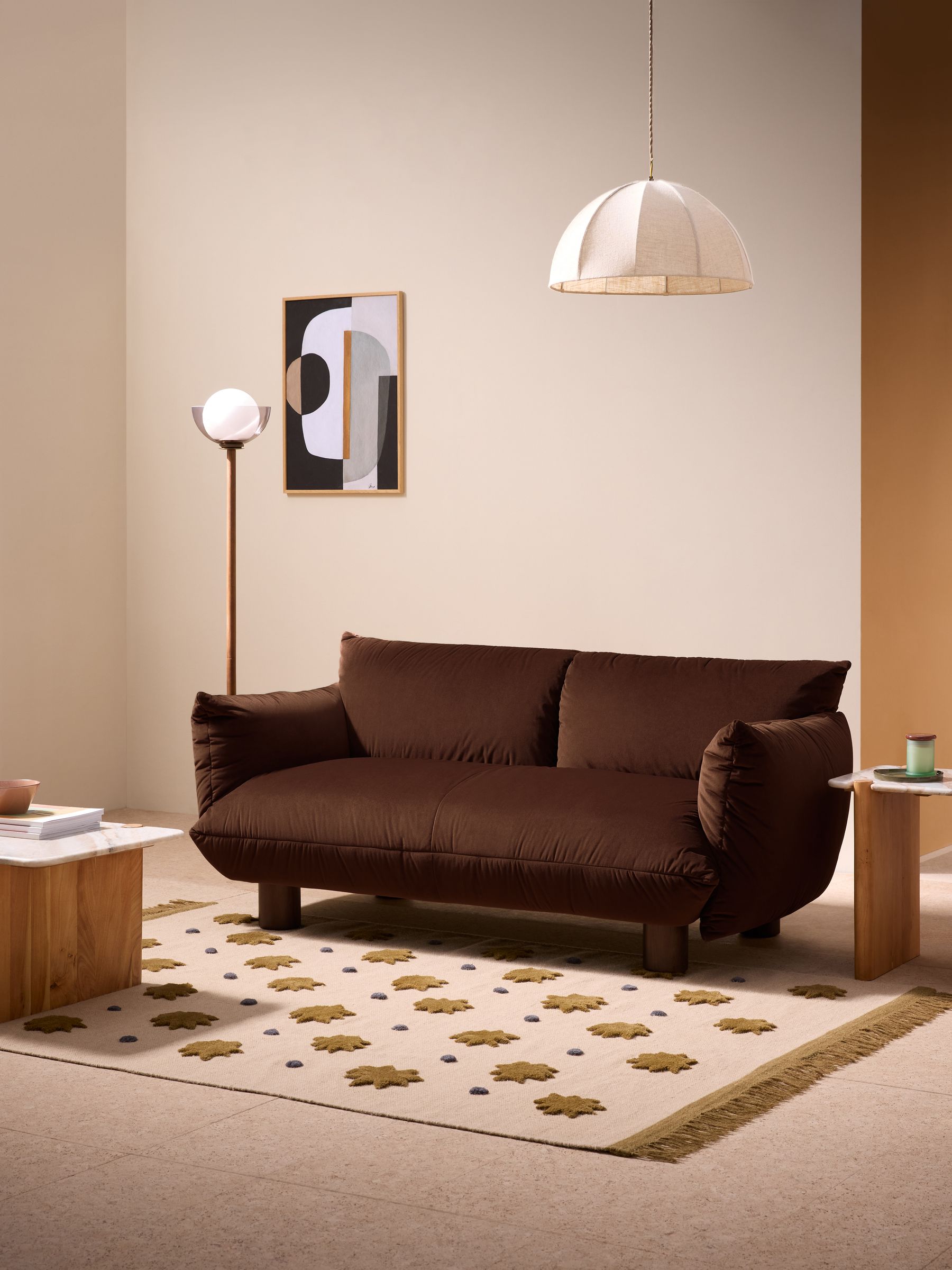 Jude 2 Seater Sofa in Chocolate Brown