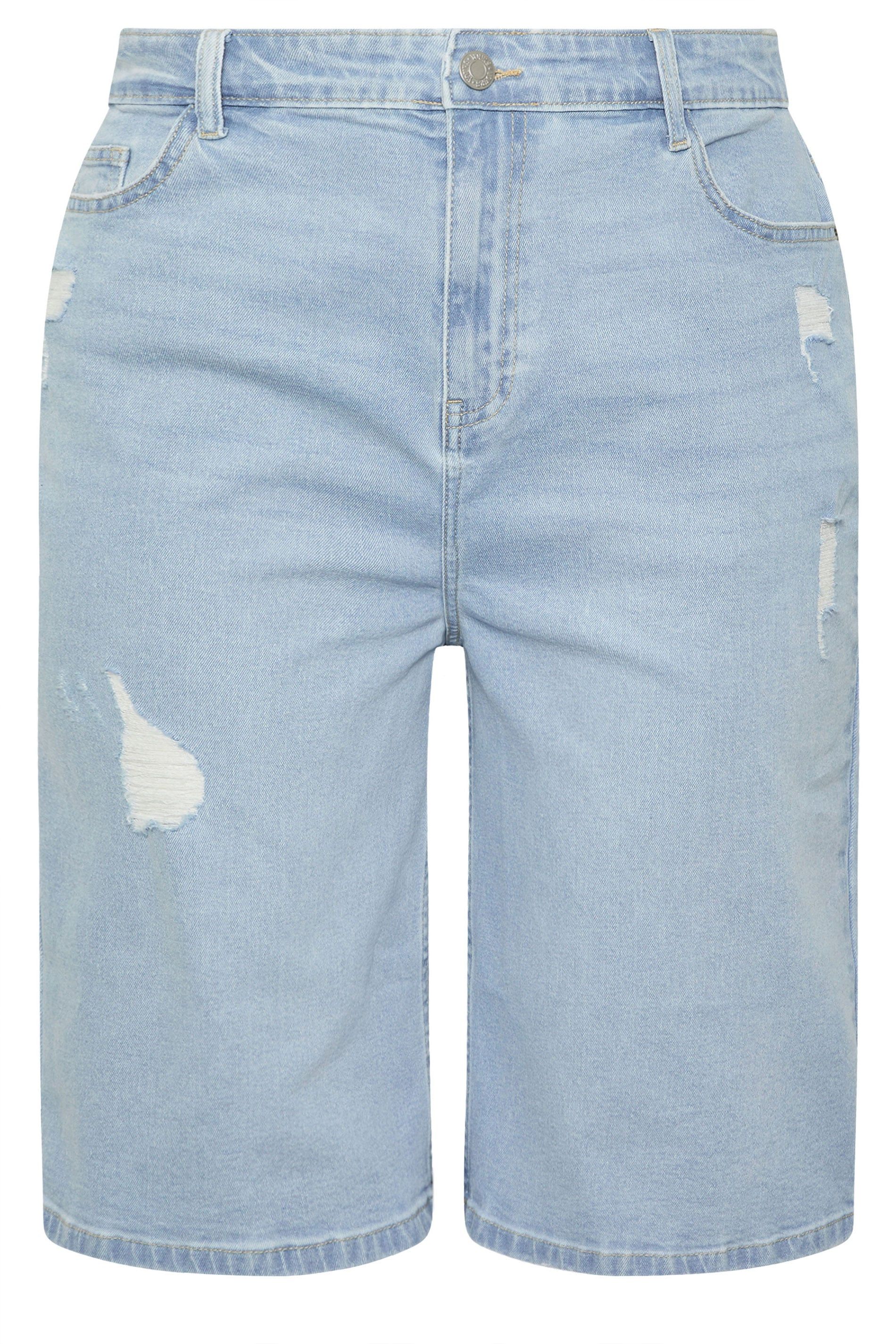 Yours Denim Ripped Jorts
