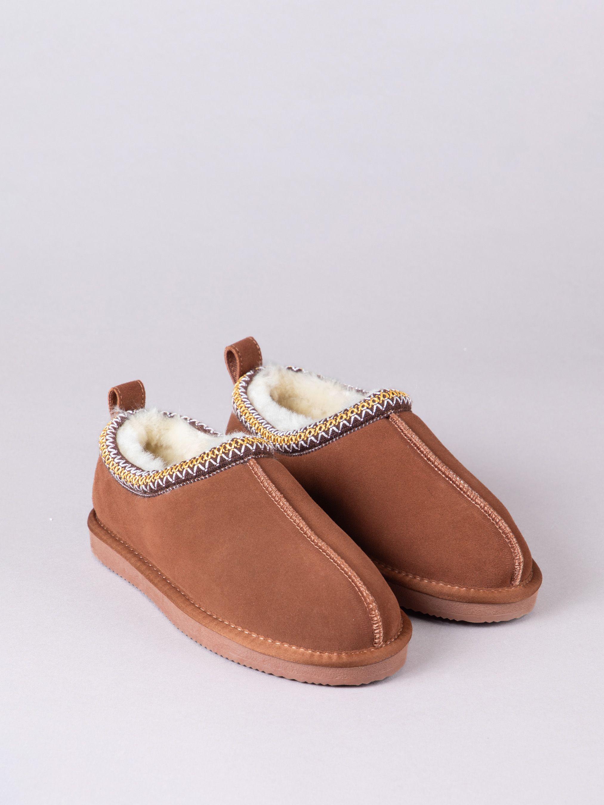 Lakeland Leather Ladies' Sheepskin Embroidered Clog Slippers