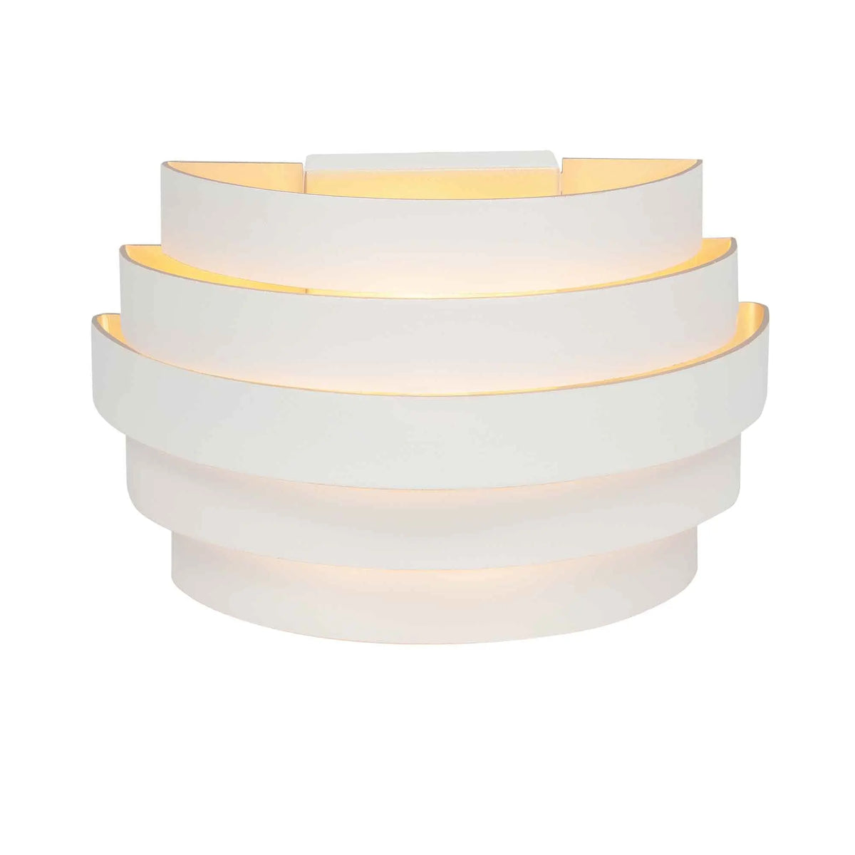 Highlight wandlamp Scudo - 1 lichts - 12.5 x 10.5  cm - wit goud