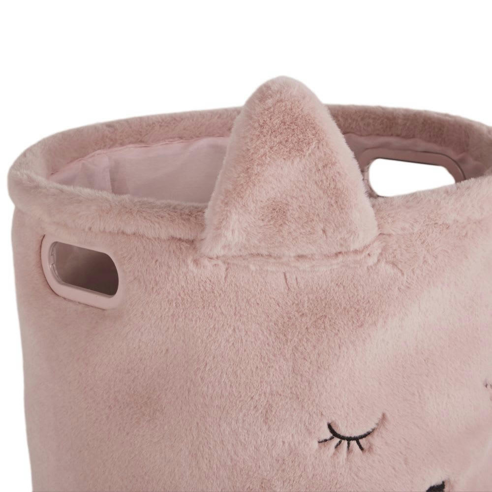 LILA - Panier chat rose et doré